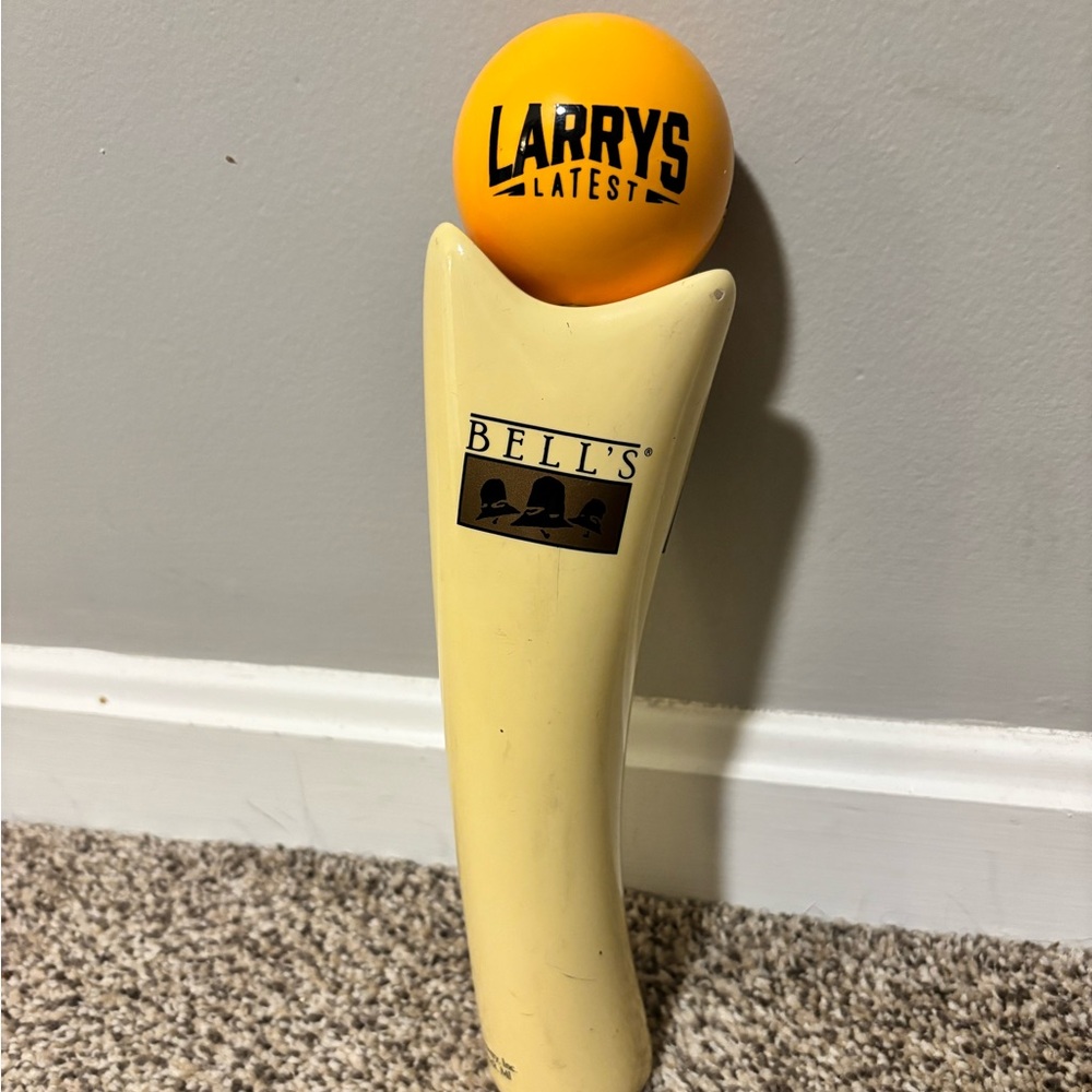 Bell's Brewery Larry's Latest Ball Shaped Beer Tap Topper And Handle